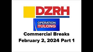 Operation Tulong Commercial Breaks February 2 2024 Part 1 [upl. by Enilegna]