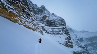 Skiing Whymper North Col In Deep Powder [upl. by Cammie]