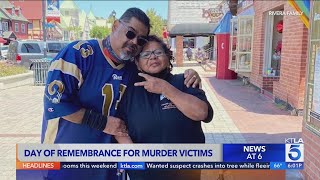 Recent homicide victim honored at remembrance event in LA [upl. by Megen]