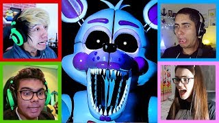 ESTAMOS COM MUITO MEDO  FIVE NIGHTS AT FREDDYS 4 FACECAMS [upl. by Etteloiv]