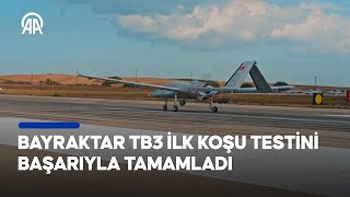 Bayraktar TB3 piste çıktı  İlk koşu testi başarıyla tamamlandı [upl. by Atnohsal]