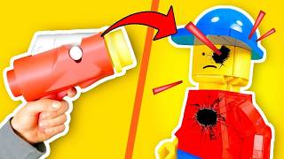 I Tested DEADLIEST Weapons In LEGO [upl. by Nehte824]