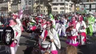 Fasnacht Umzug Carnaval Zürich Switzerland  09032014  Teil 1 [upl. by Cchaddie225]