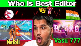 Nefoli vs Vasu 777 Editing 😱 One Of The Best Editor nefoli Vasu777 [upl. by Elleimac]