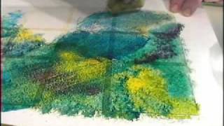 Glass Painting Sponging and Stippling [upl. by Adnamaa]