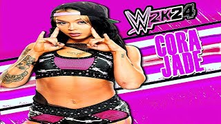 WWE 2K24  Cora Jade Signatures and Finishers [upl. by Nnayllas]