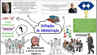 Definições de Administração║Resumo animado [upl. by Polard]