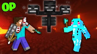 Minecraft but nether is OP [upl. by Ailuj667]