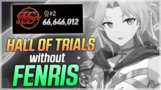 HALL OF TRIALS HARSETTI without FENRIS 66m points  Epic Seven [upl. by Gottuard]