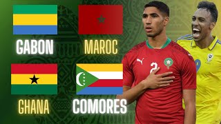 🔴🇬🇦🇲🇦 GABON  MAROC LIVE  🇬🇭🇰🇲 GHANA  COMORES LIVE  🇲🇦DIMA MAGHRIB  COUPE DAFRIQUE  CAN 2021 [upl. by Ahsoek]