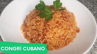 CONGRI CUBANO Un arroz delicioso fácil de hacer y de rápida elaboraciónel congrí sabe a Cuba [upl. by Holt]