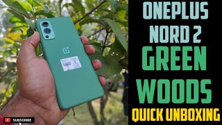 Oneplus Nord 2 Green Woods Unboxing Best Color Ever [upl. by Camus]