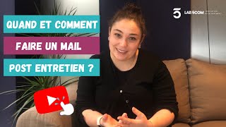 Les Tips RH LAB 5COM  Quand et comment recontacter un recruteur après un entretien [upl. by Loraine421]