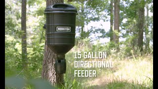 Moultrie 15Gallon QuickLock Directional Deer Feeder  Product Video [upl. by Aikcir]