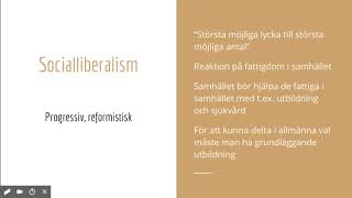 Politiska ideologier  Liberalism [upl. by Saffier185]