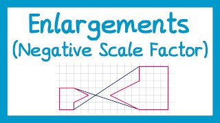 Enlargements Negative Scale Factor  GCSE Higher Maths [upl. by Romeu]