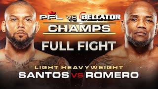 Yoel Romero vs Thiago Santos  PFL vs Bellator  Full Fight [upl. by Kcirddor]