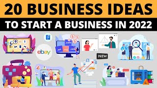 20 Lucrative Business Ideas to Start a Business in 2022 [upl. by Neeven]