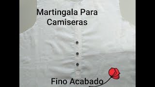 Como Hacer un Martingala Para Camisera de Dama yo Caballero [upl. by Crean]