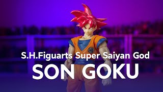 Let’s unbox Super Saiyan God Son Goku SHFiguarts [upl. by Harlan]