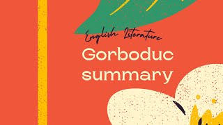 GORBODUC SUMMARY  FERREX AND PORREX SUMMARY  LITERATURE  CHARACTERS  UGC NET APSETJLDLDSC [upl. by Wrigley]