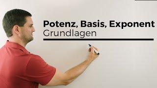 Potenz Potenzen Basis Exponent Grundlagen  Mathe by Daniel Jung [upl. by Boar]