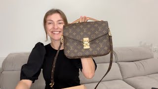 Genuine Louis Vuitton Pochette Metis Bag review small details [upl. by Galasyn]