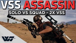 VSS ASSASSIN  Solo vs Squad with 2x VSS  PUBG [upl. by Chuipek]