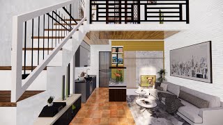 Inspirasi Desain Rumah Minimalis 3 Kamar 4x8 Di Jamin Hemat Biaya [upl. by Aidnic]