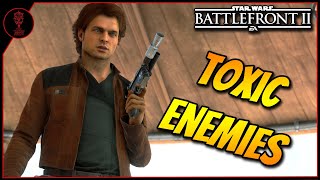 Star wars Battlefront 2 Han Solo Gameplay  Toxic Team Gets Destroyed In HvV [upl. by Aneej775]