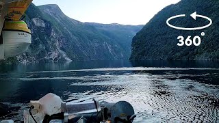 Das Highlight Ablegen  360° Drehung im Geiranger Fjord mit AIDAprima [upl. by Beulah]