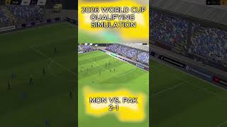 Mongolia pull one back  Pakistan vs Mongolia fm24 roadtotheworldcup wc2026 [upl. by Suirred762]