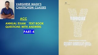 Catechism ACC Text Book Questions with Answers Part 4 [upl. by Ycat]