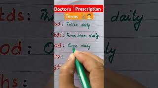 Prescription terms knowledge educationprescriptions [upl. by Atilegna]