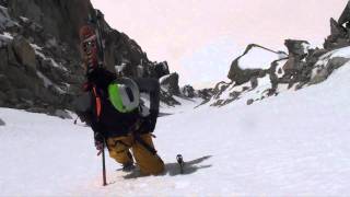 Ski de pente raideCouloir des AiguillettesMassif du Mt Blanc [upl. by Anertak]