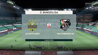 FIFA 22  Rapid Wien vs Wolfsberger  Ö Bundesliga  10092022  Gameplay [upl. by Nameloc690]