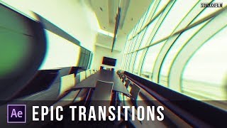 Create 3 Popular Transitions in After Effects  Tutorial [upl. by Nosnevets886]