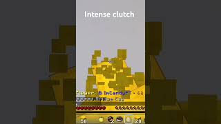 intense clutch minecraft bedwars minecraft hypixel asmr shorts minecraftshorts youtubeshorts [upl. by Atnohs700]