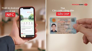 HƯỚNG DẪN CẬP NHẬT SINH TRẮC HỌC TRÊN APP TECHCOMBANK MOBILE THIẾT BỊ ANDROID [upl. by Lisle469]