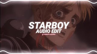 starboy  the weeknd ft daft punk edit audio [upl. by Eeloj322]