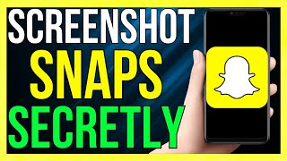 How to Take Screenshot in Snapchat Without Them Knowing in iPhone 2024 [upl. by Ardussi]