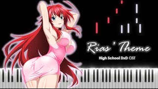 Piano Tutorial  High School DxD OST  Shinsou no Ojousama desu Rias Gremorys Theme [upl. by Ateuqahs116]