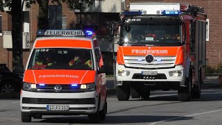 Waldbrand Itzehoe  Vollalarm Einsatzfahrten Freiwillige Feuerwehr Itzehoe [upl. by Kacey]