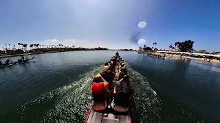 Long Beach Dragon Boat Festival 2024  Boat 1 5000m mixed Heat 01 [upl. by Derriey]