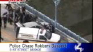 Pittsburgh Police Corner Suspect On Bridge After Wild Chase [upl. by Adnala]