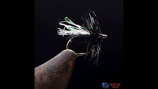 Sparkle Wing Black Gnat micro dry fly pattern size 20  Show case fly tying short flytying [upl. by Cos]