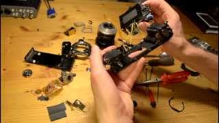 Minolta X300 SLR camera Disassembly [upl. by Emerick]