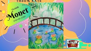 FREE and EASY Monet inspired art lesson [upl. by Sert563]