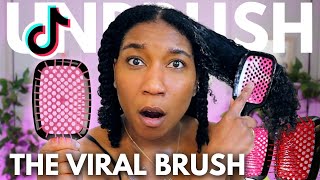 I Bought The Viral TikTok Unbrush Review Type 4 Natural Hair [upl. by Gonroff]