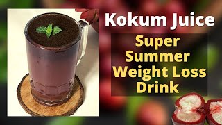 Kokum Juice Recipe  How to Make Healthy Kokum Sherbat  Garcinia Indica Juice For Weight Loss [upl. by Elyr]